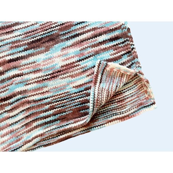 RAGGED PRIEST Space Dye Yarn Knit Mini Sweater Skirt Size Medium - Picture 5 of 8